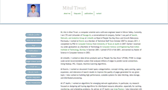 Desktop Screenshot of mitultiwari.net